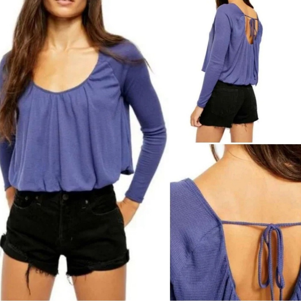 We the Free Free People Bondi Long Sleeve Thermal Knit Top.